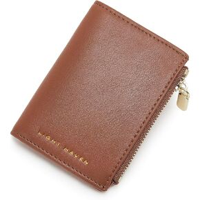 Slim Minimalist RFID Blocking Credit Card/Cash/ID Holder ，Front Pocket Wallet with Zipper (Green)