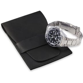 Leather Watch Pouch, Single Watch Travel Case, Watch Travel Case, Watch Travel Pouch, Watch Sleeve