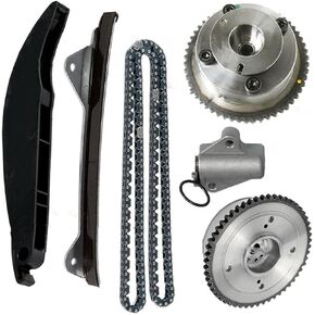 Timing Chain Kit Exhaust Intake CVVT Gear Fits for Soul Elantra 2.0L 1.8L, VVT Gear: 243502E001 243702E000 Timing Chain: 24321-2E000 24410-2E000 24420-2E000