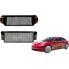 متوافق مع ملحقات Tesla Model 3، غطاء حماية خلفي أسفل المقعد الخلفي، منفذ تهوية للهواء، حشوات شبكية سهلة التركيب في المرتفعات، حزمة من 2 in Kuwait