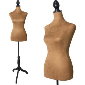 Female Dress Forms Mannequin Torso for Sewing Manicanequin Body Tripod Stand for Clothing Dress Jewelry Display