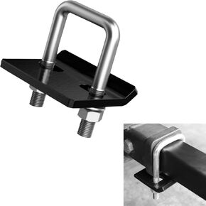 1 PC Hitch Tightener for 1.25" and 2" Hitches, Heavy Duty Steel Hitch Anti Rattle Stabilizer, Universal Stable Anti-Shake Solid Steel Hitch Tightener Clamp (Black & Silver)