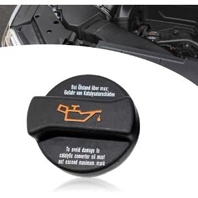 1 PC Car Engine System Oil Cap, 80989 Labor-saving Design Engine Oil Filler Sealing Cap Plug, OEM Number 078103485N B5 C5 Modification Replacement, Compatible with Audi Volkswagen (Black)
