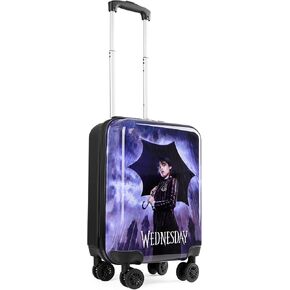 Wednesday Kids Suitcase with Wheels Luggage Bag Girls Carry On Travel Bag with Handle 49 x 33 x 22 Holiday Essentials