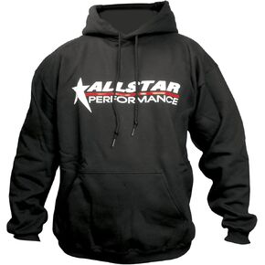 Allstar Performance ALL99913XL Black X-Large Embroidered Hooded Sweatshirt with Large Logo across the Chest
