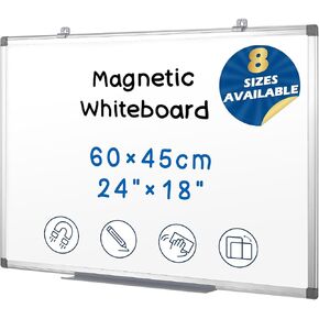 Magnetic Whiteboard 18 x 24 Dry Erase Board Wall Mounted White Board for Meeting/Organizing/Displaying, Office, Studio