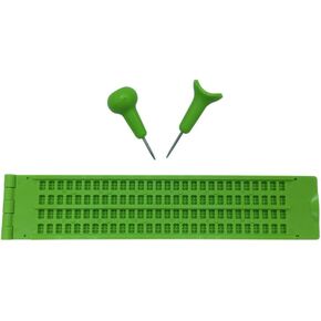 4 Lines 28 Cells Braille Writing Slate with 2 Stylus in Saudi Arabia