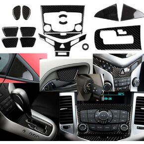 Car Interior Accessories 16-Piece Carbon Fiber Full car Interior Set for Chevrolet Cruze 2009-2015