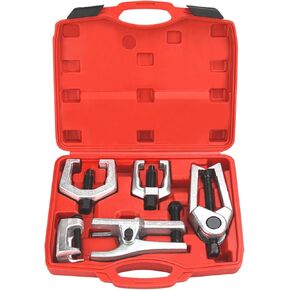 Splitter Removal Kit, Pitman Arm Puller, 5-in-1 Ball Joint Separator, Tie Rod End Removal Tool Set for Front End Service