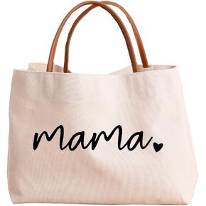 Mom Mama Bag Mother Gifts Momlife Tote for Hospital, Shopping, Beach, Travel