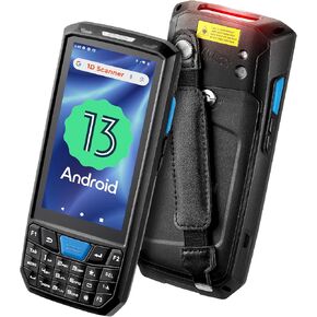 ماسح الباركود MUNBYN Android 035Pro، ماسح ضوئي محمول Android 13، مزود بماسح ضوئي للمخزون Honeywell N4313 1D، كمبيوتر محمول متين PDA بسعة 4 جيجابايت + 64 جيجابايت، 4G LTE للأعمال الصغيرة والمستودعات
