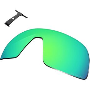100% Precise-Fit Replacement Sunglass Lenses & Black Wicket for Oakley Sutro OO9406 - Polarized Advanced Black