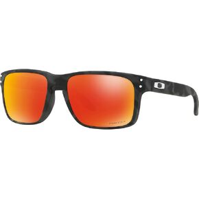 Oakley Holbrook Sunglasses Black Camo with Prizm Ruby Lens 57mm OO9102-E955