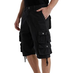 Men's Cargo Shorts Multi Pockets Mens Shorts Classic Cotton below Knee casual hiking Shorts- Reg and Big and Tall Sizes in Saudi Arabia