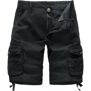 Men's Cargo Shorts Camo Shorts Clasic Casual Cotton Shorts Relaxed Fit Jorts with 6 Pockets