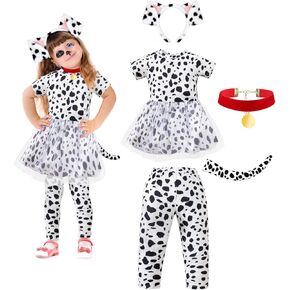 Toddler Girls Dalmatian Costume Outfit 101 Days of School Shirt Tutu with Accessories