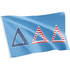 Desert Cactus Delta Delta Delta Flag USA letter Sorority Greek Banner Large 3x5 feet Sign Decor tri delta