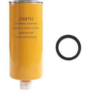Fuel Water Separator 2568753, Upgraded Heavy Duty Spin On Fuel Water Separators Compatible with Marine Outboard Motor, Replace 256-8753 33439 33783 15587139 25011689 FS1000, 1 Pack