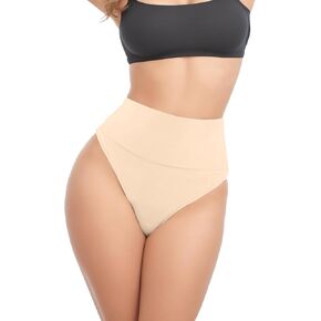 Thong Shapewear Seamless Tummy Control Thongs for Women, Underwear Panties Body Shaper Girdle