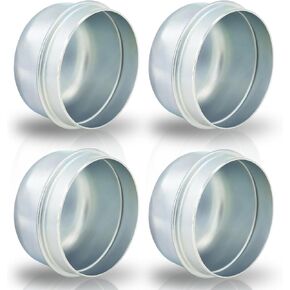 Grease Cover Dust Cap 1.98", Railer Axle Dust Cap Cup Grease Cover, Replacement Dust Cap Grease Cover, Steel Grease Cap, Axle Bearing Cover, for Most 2000 to 3500 Pound Axles Dexter (4 Pack)