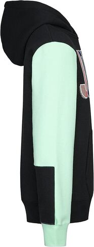 Jordan Boy's Mismatch Fleece Pullover (Little Kids) Black 6 (Little Kid) in Saudi Arabia