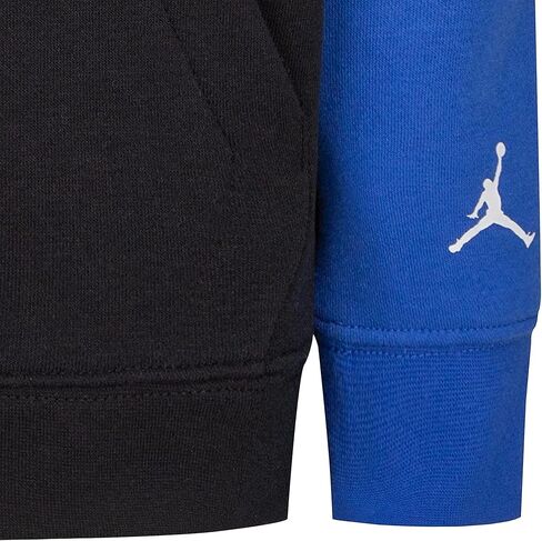 Jordan Boy's Mismatch Fleece Pullover (Little Kids) Black 6 (Little Kid) in Saudi Arabia