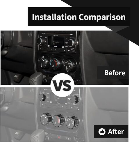 Voodonala for Dodge Challenger 2009-2014 SXT SE R/T SRT8 Center Console Audio CD Control Switch Cover Compatible with Dodge Challenger 2009-2014(5Pcs,Aluminum Alloy,Black) in Saudi Arabia