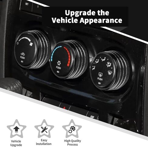 Voodonala for Dodge Challenger 2009-2014 SXT SE R/T SRT8 Center Console Audio CD Control Switch Cover Compatible with Dodge Challenger 2009-2014(5Pcs,Aluminum Alloy,Black) in Saudi Arabia