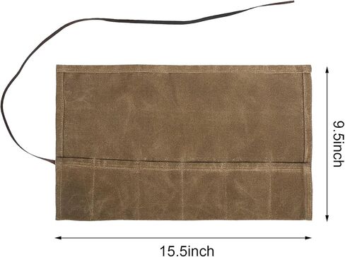 Travel Watch Roll Organizer with 6 Slots Handmade Watch Travel Case Roll-up Watch Organizer Storage Box Jewelry Roll Watch Travel Pouch Waxed Canvas Easy Carry On Watchlover Storage Gift for Men in Saudi Arabia