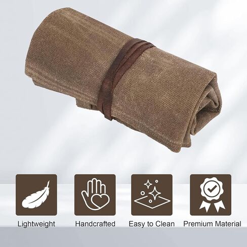 Travel Watch Roll Organizer with 6 Slots Handmade Watch Travel Case Roll-up Watch Organizer Storage Box Jewelry Roll Watch Travel Pouch Waxed Canvas Easy Carry On Watchlover Storage Gift for Men in Saudi Arabia