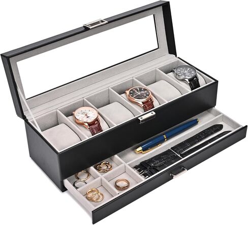 ProCase Watch Box Bundle with Sunglasses Organizer Eyeglasses Stand in Saudi Arabia