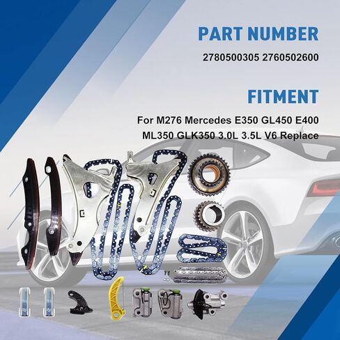 FIWRAY مجموعة أدوات سلسلة التوقيت يناسب M276 مرسيدس E350 GL450 E400 ML350 GLK350 3.0L 3.5L V6 استبدال OE 2780500305 2760502600 in Saudi Arabia