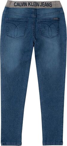 Calvin Klein Girls' Stretch Denim Jeans & Jeggings, Full-Length Skinny Fit Pants with Pockets in Saudi Arabia