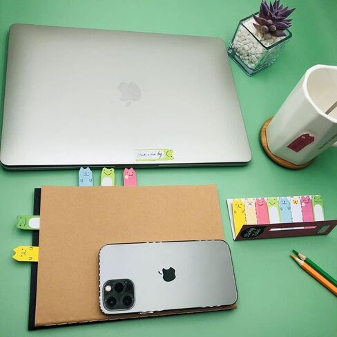 Nicepaper-Cute Mini Doggies Bookmark Sticky Notes، مذكرة ملاحظات لاصقة، 750 قطعة صفحة ملونة دارلينج دوج علامات التبويب علامة المجموعة، حيوانات صغيرة لطيفة لزجة أعلام الصفحة فكرة لهدية لطيفة in Saudi Arabia