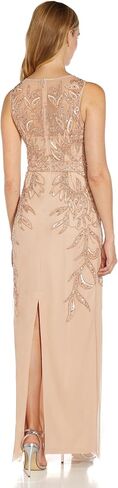 Adrianna Papell Women's Beaded Column Long Dress in Saudi Arabia