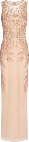 Adrianna Papell Women's Beaded Column Long Dress in Saudi Arabia