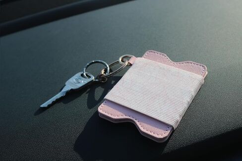 حامل بطاقات ائتمان عمودي نحيف للرجال والنساء - محفظة حامل بطاقات مرنة بسيطة (أسود) in Saudi Arabia