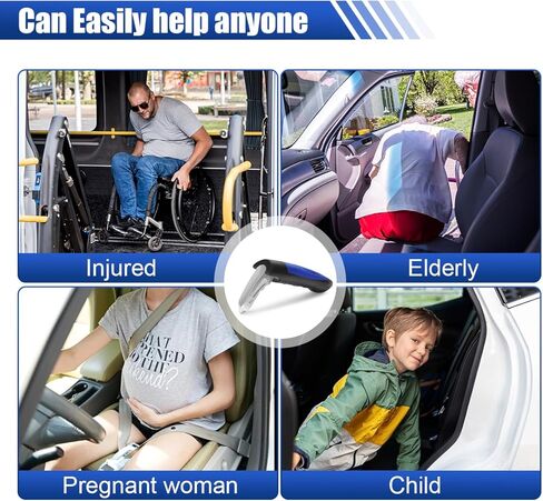 Car Handle Assist, Multifunction Auto Door Assist Handle, Car Door Assist Support Handle for Elderly and Handicapped, Window Breaker Emergency Tool, Seatbelt Cutter, Grab Bar Handle (1 PC) in Kuwait
