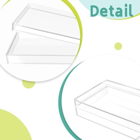 2 PCS Clear Acrylic Cash Box, Acrylic Money Storage Box Holder Organizer for Cash, Cash Organizer, Single Row Currency Cash Tray Storage Box Holder Organizer for Money in Saudi Arabia