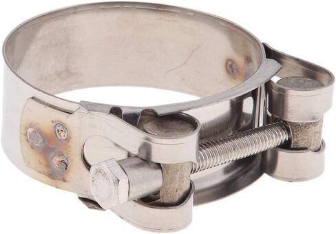Exhaust Clamp Stainless Steel Exhaust Band Clamp Replacement for Motorcycle Water Hose Car Automotive Replacement Exhaust Clamps (48-51mm) in Saudi Arabia