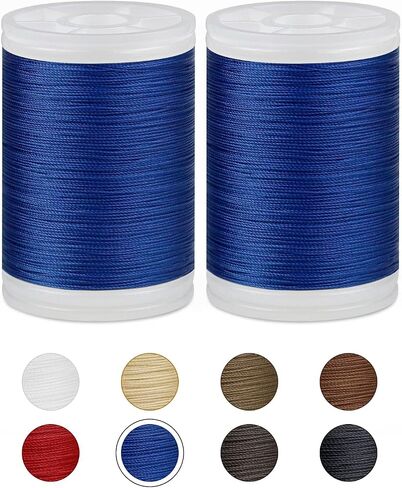 330 Yards FIVEIZERO Extra Strong Upholstery Thread,Black Bonded Nylon Thread for Denim Leather,Craft,Machine,DIY and Home (2 Pack) CJ in Kuwait
