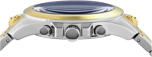 Versus Versace Mens Chrono Lion Chronograph Fashion Watch Box Set. Adjustable Bracelet Enamel Dial. Includes Interchangeable Genuine Leather Strap in Saudi Arabia