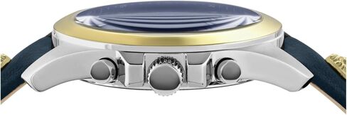 Versus Versace Mens Chrono Lion Chronograph Fashion Watch Box Set. Adjustable Bracelet Enamel Dial. Includes Interchangeable Genuine Leather Strap in Saudi Arabia