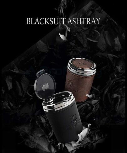 منفضة سجائر داخلية من الجلد الفاخر قابلة للفصل للاستخدام في السيارة أو في الهواء الطلق in Kuwait