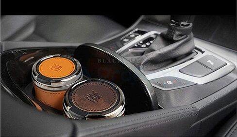 منفضة سجائر داخلية من الجلد الفاخر قابلة للفصل للاستخدام في السيارة أو في الهواء الطلق in Kuwait