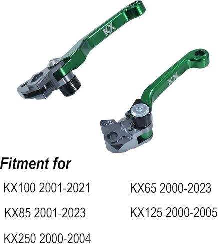 Motorcycle CNC Aluminum Brake Clutch Lever Handle Pivot for KX100 2001-2021 KX65 2000-2023 KX85 2001-2023 KX125 2000-2005 KX250 2000-2004 (Green) in Kuwait