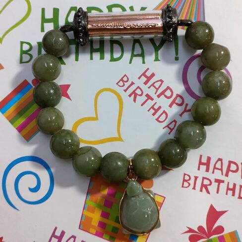 سوار من الأحجار الكريمة الطبيعية الخضراء من اليشم، نادر مقدس تاكروت يانترا، 5 صفوف، مجوهرات فرا نات القوية تجلب المال. in Kuwait