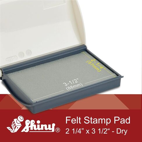 Shiny SHI-40127 Rubber Stamp Pad, 2 1/4" x 3 1/2", Dry/No Ink in Saudi Arabia