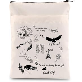Lywjyb Birdgot Romance Book Tote Bag We Love Rainy Days Book Lover Dark Romance Bookish Gift for Women