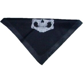 Skull Jaw Bone Bandana Head Wrap Skull Cap Neckerchief Face Mask Party Bag Fillers Black White